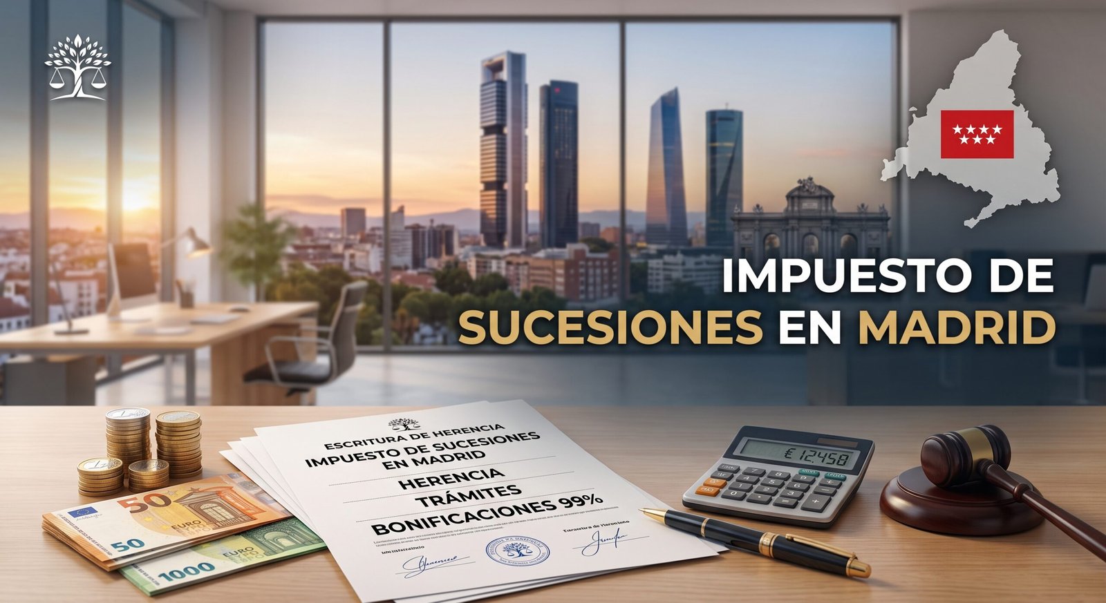 Impuesto de Sucesiones en Madrid: bonificaciones, plazos y ejemplo práctico